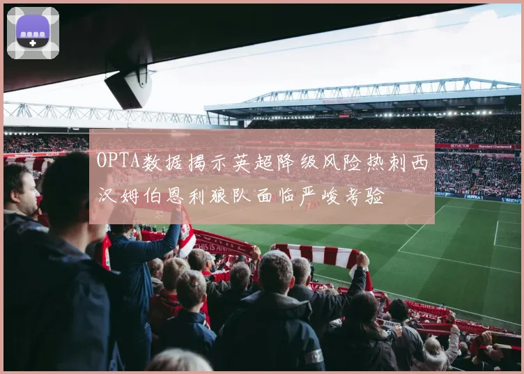 OPTA数据揭示英超降级风险热刺西汉姆伯恩利狼队面临严峻考验